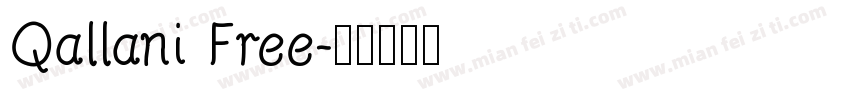 Qallani Free字体转换